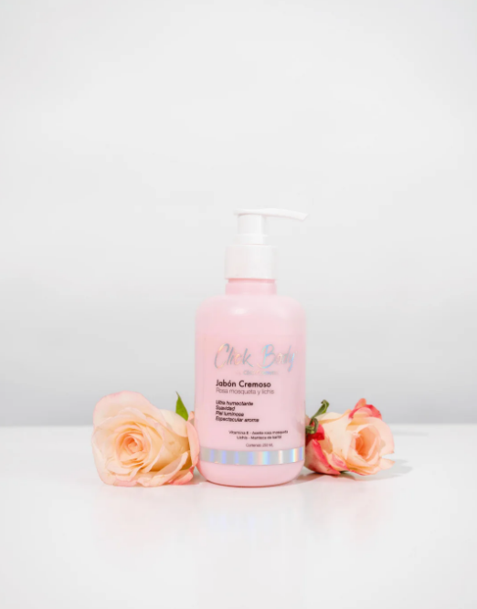 Jabon Cremoso De Rosa Y Lichis Click Hair