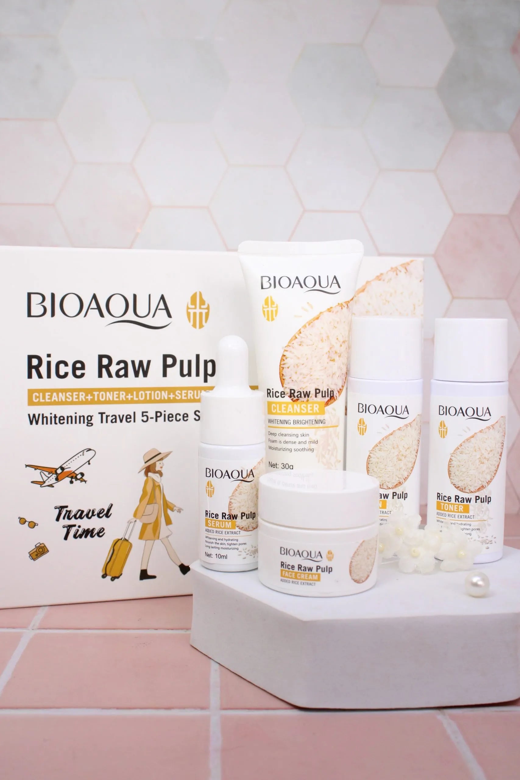 Kit Mini De Arroz Viajero Bioaqua X5 Productos