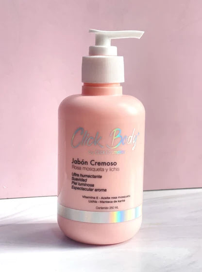 Jabon Cremoso De Rosa Y Lichis Click Hair