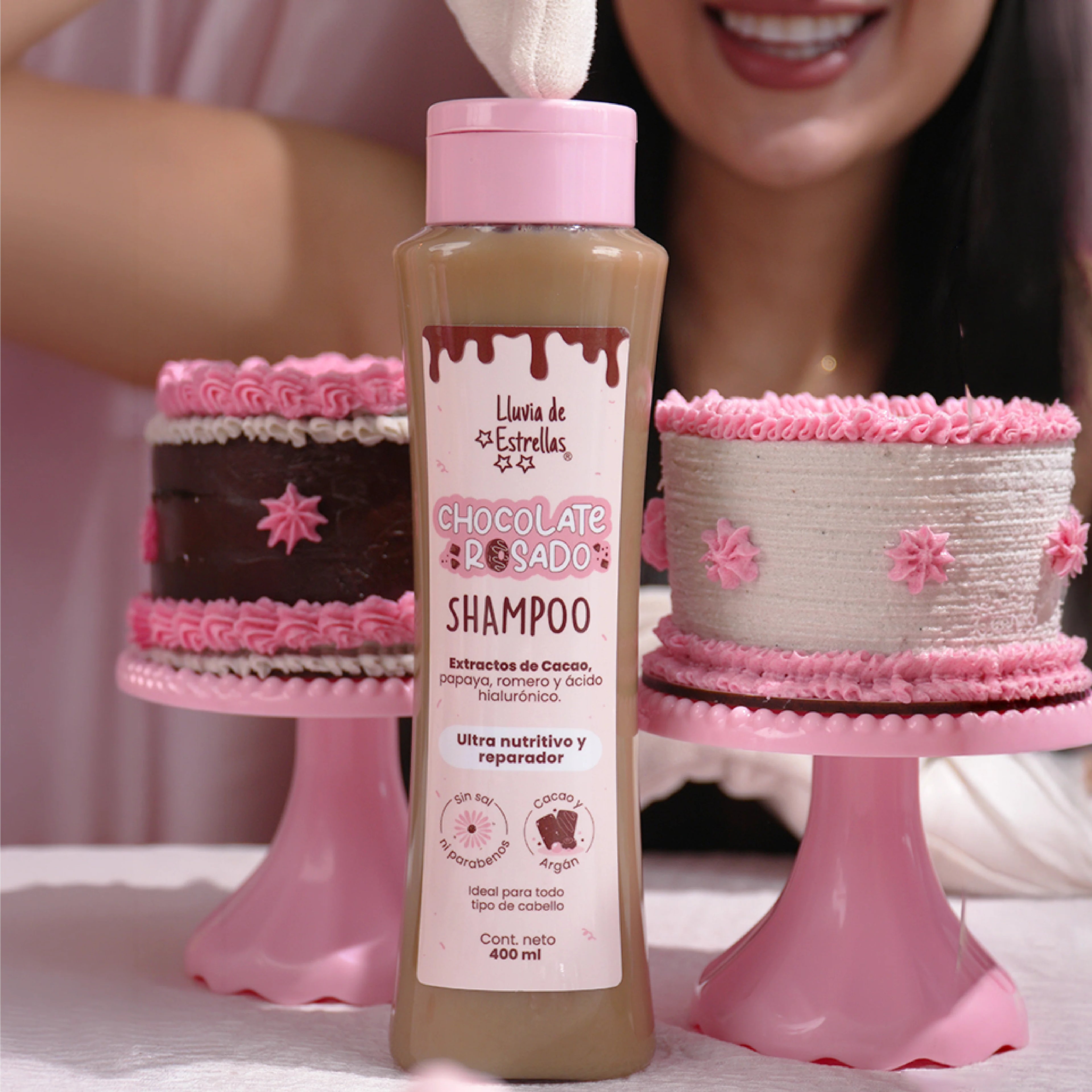 Shampoo Chocolate Rosado Lluvia De Estrellas