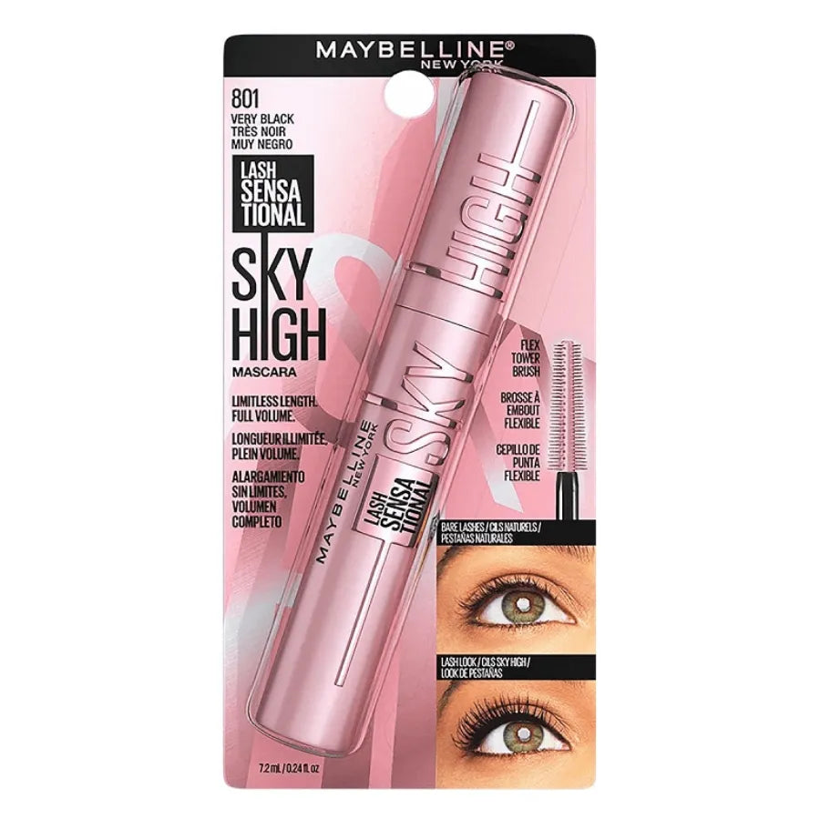 Pestañina Lash Sensational Sky High Alargamiento Y Volumen A Prueba De Agua Maybelline