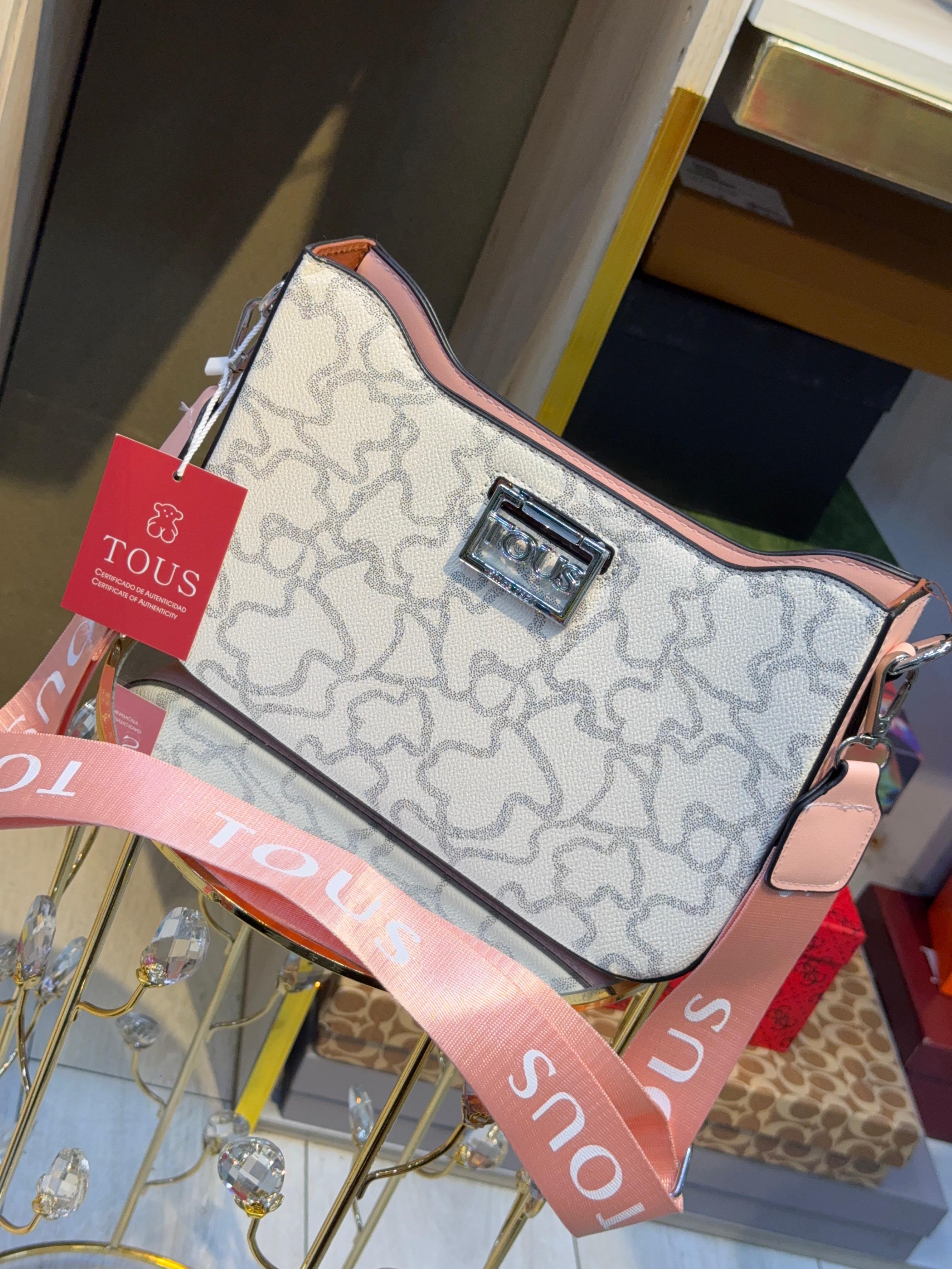 BOLSO TOUS BLANCO-ROSA