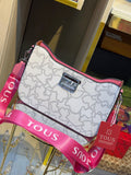 BOLSO TOUS BLANCO-FUCCIA