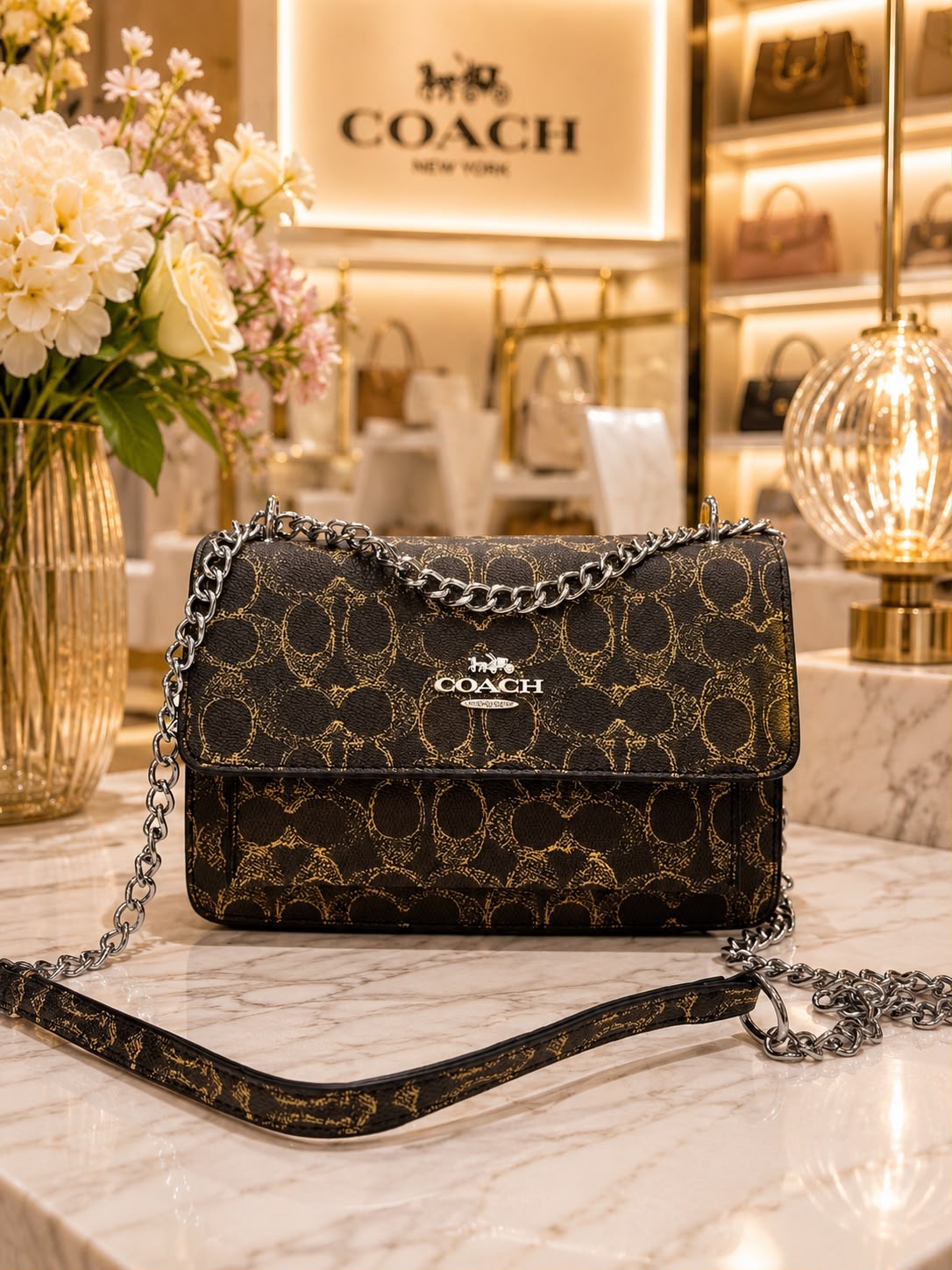 BOLSO COACH OSCURO